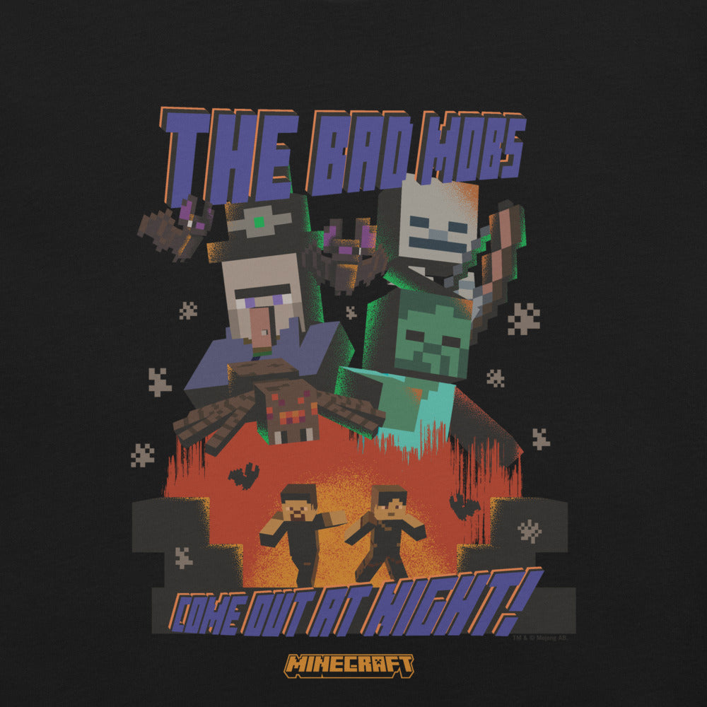 Alternative view of Minecraft The Bad Mobs Come Out At Night Unisex T-Shirt