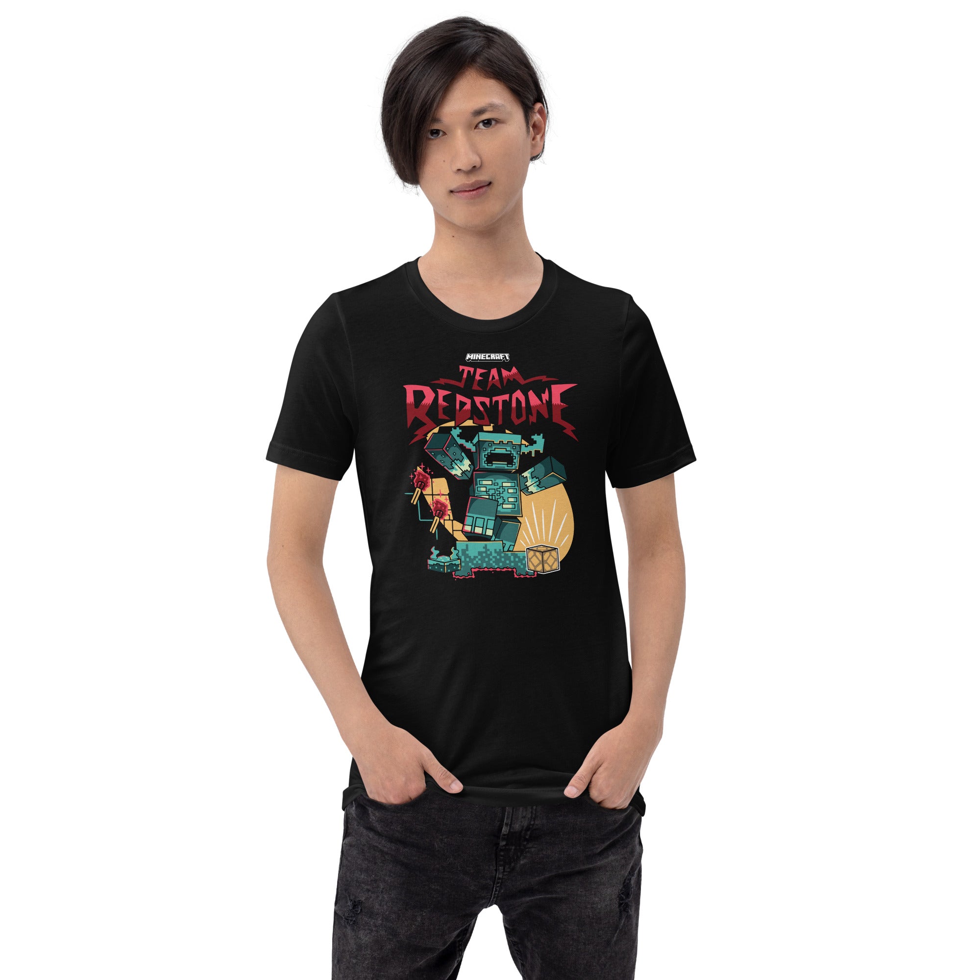 Alternative view of Minecraft T-Shirt Team Redstone