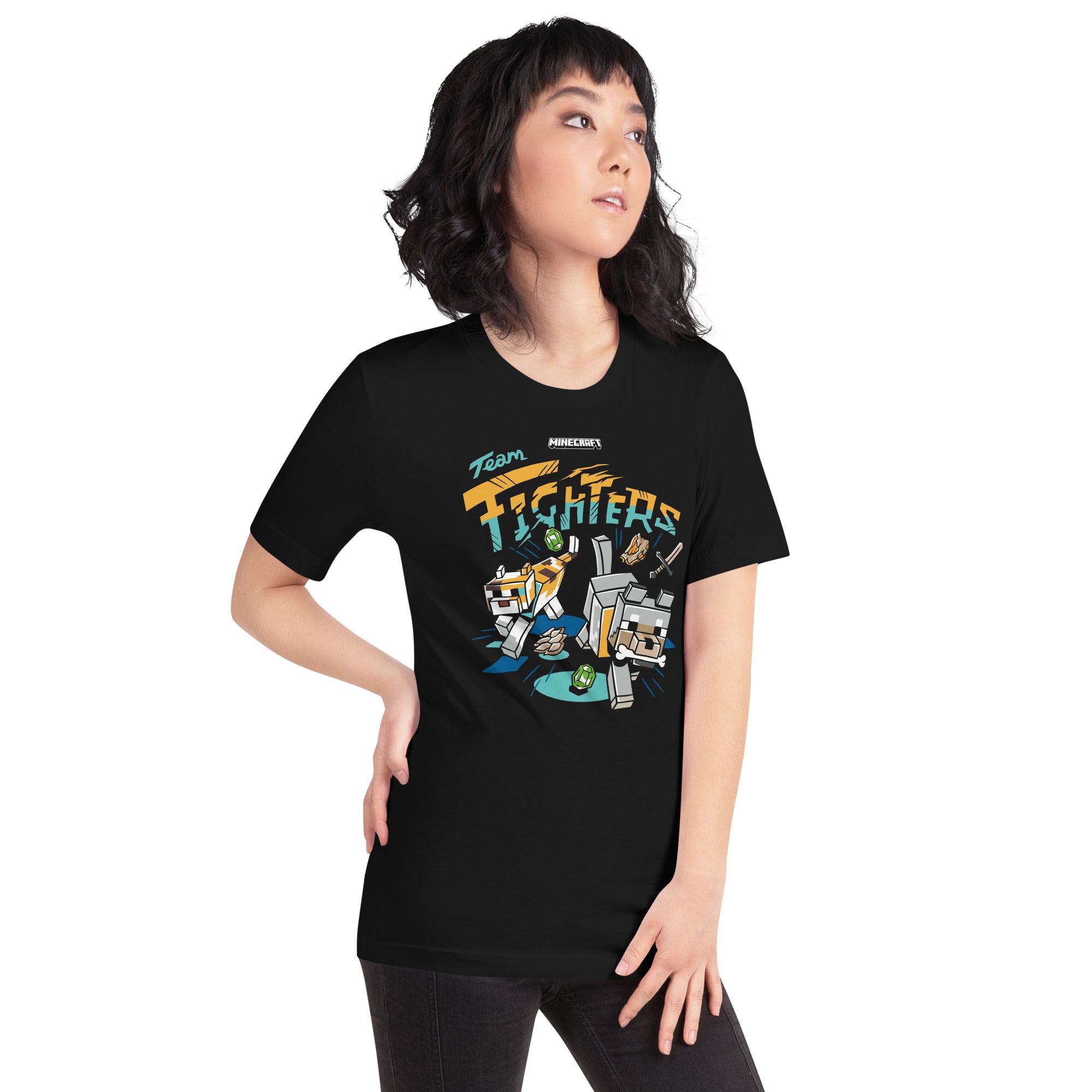 Alternative view of Minecraft T-Shirt Team Fighters
