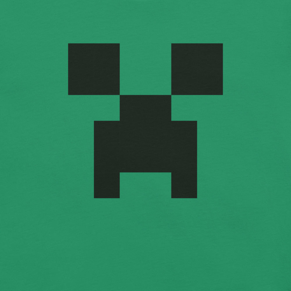 Alternative view of Minecraft Creeper Big Face Adult T-Shirt