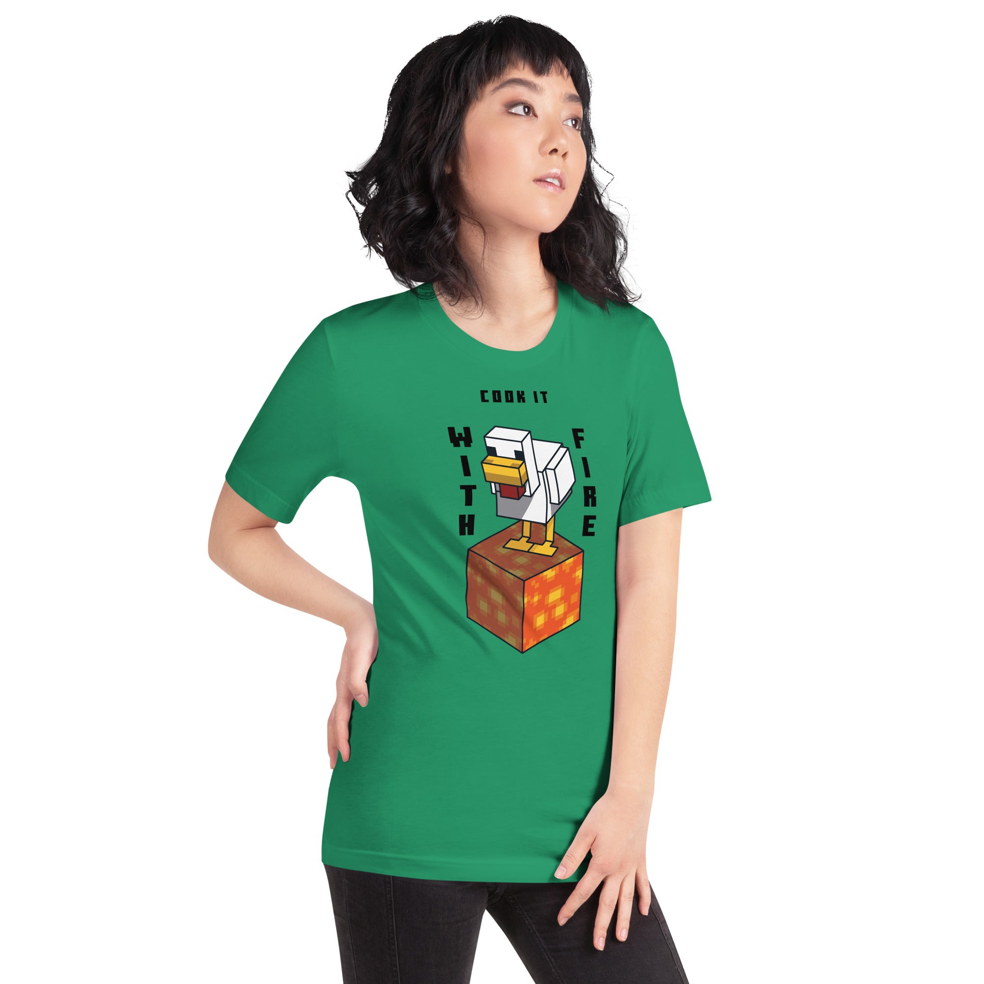 Alternative view of Minecraft T-Shirt Lava Chicken, Cook It