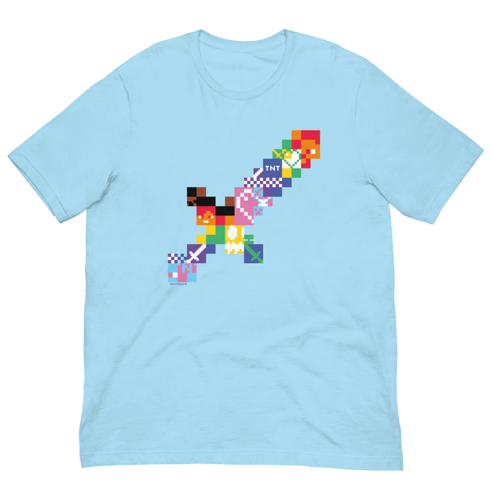 Minecraft Sword Pride Adult T-Shirt - Image 5