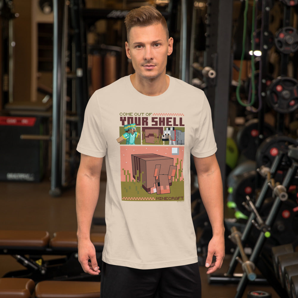 Minecraft Come Out Of Your Shell Adult T-Shirt - Image 4