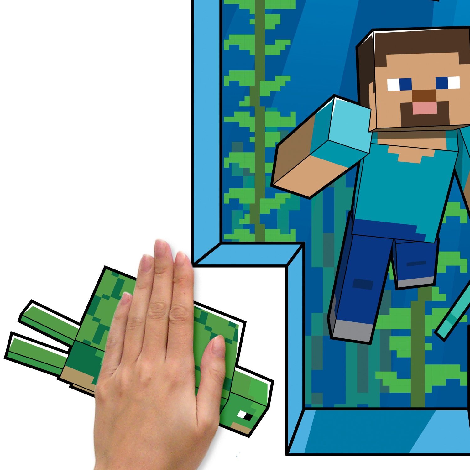 Alternative view of Minecraft Peel & Stick Giant Wall Decal