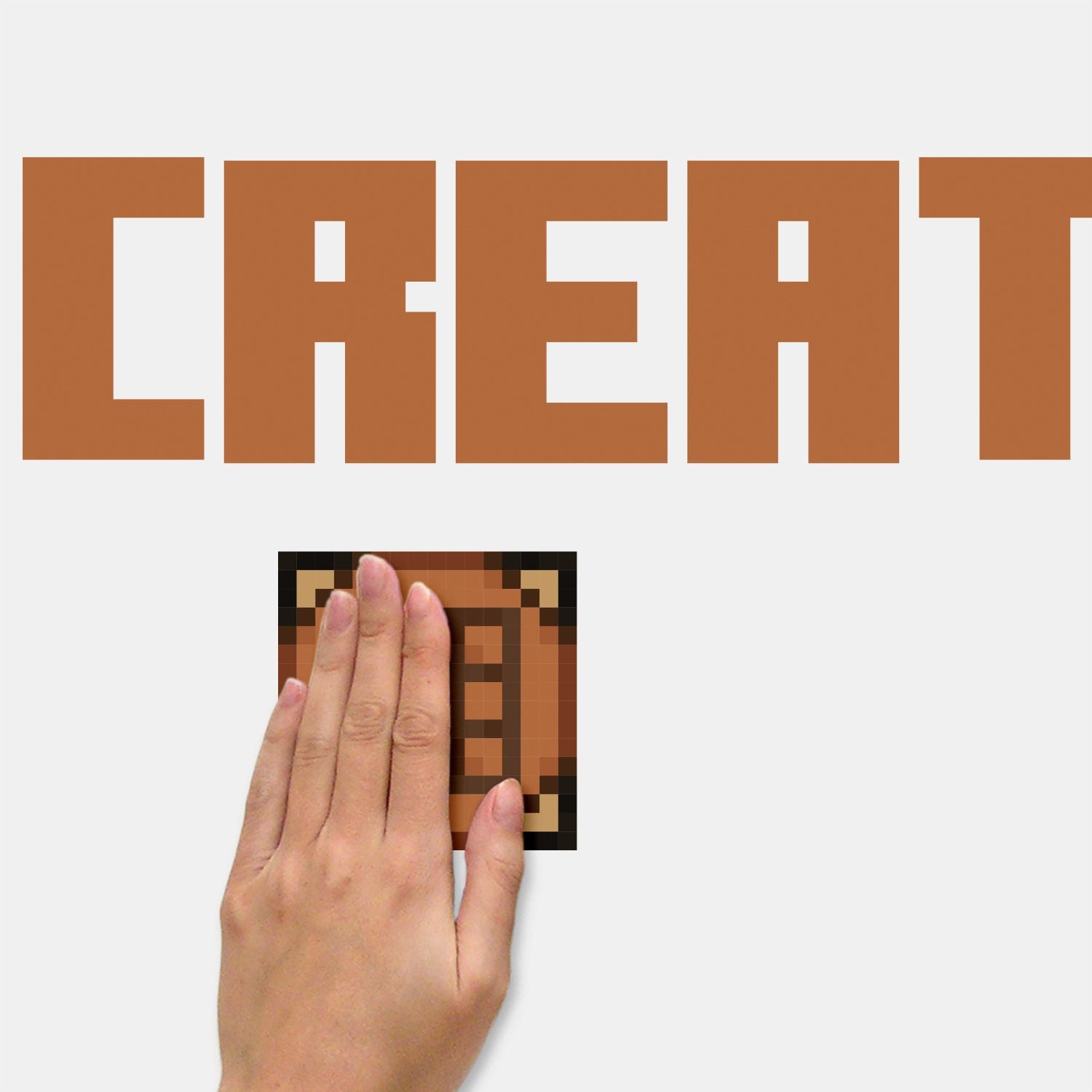 Alternative view of Minecraft Eat Sleep Mine Create Wall Decals