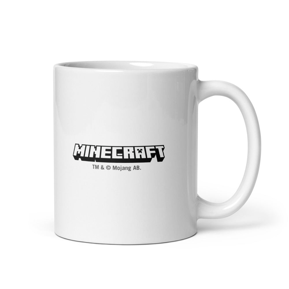 Alternative view of Minecraft Tuned In Creeper White Mug