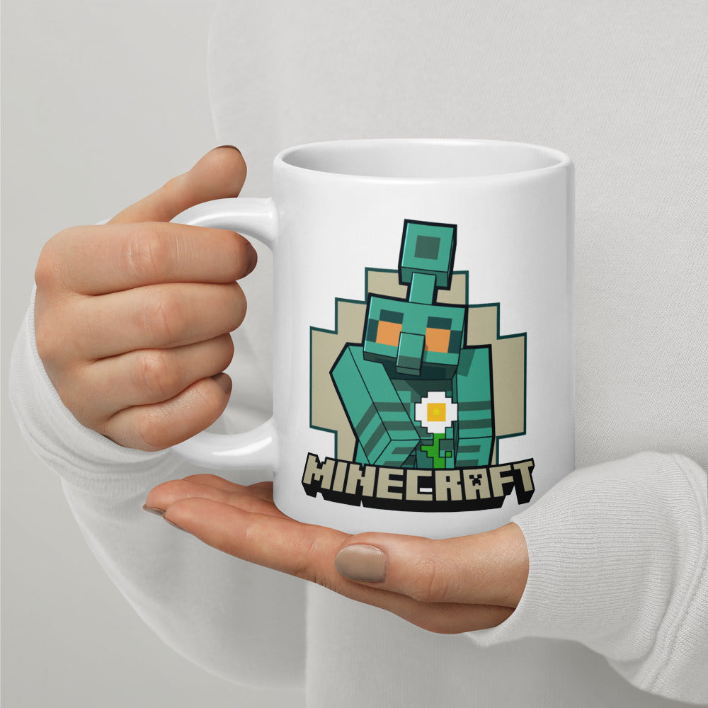 Minecraft The Copper Age Golem White Mug - Image 9