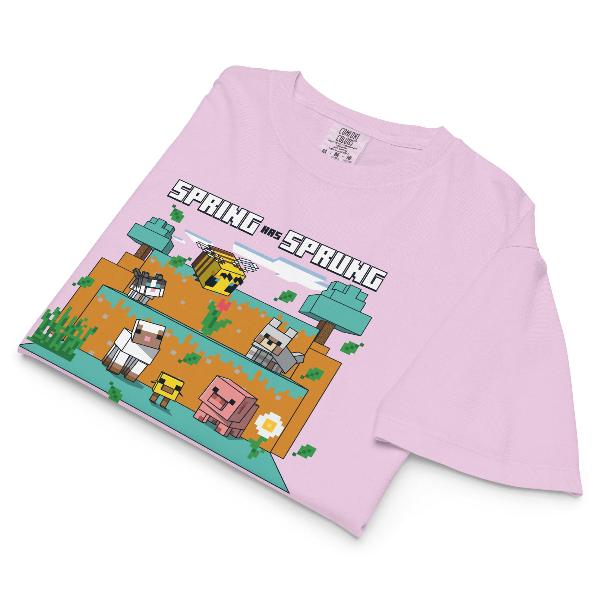 Minecraft Women's Boxy T-Shirt Spring has Sprung - Image 3