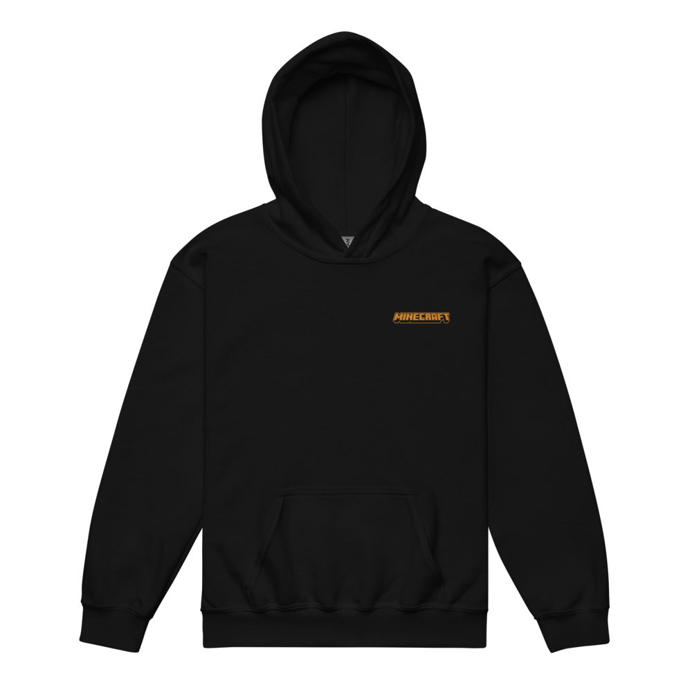 Alternative view of Minecraft The Bad Mobs Come Out At Night Kids Hoodie