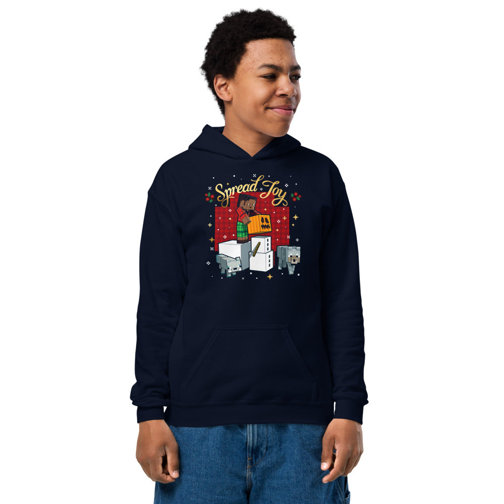 Minecraft Spread Joy Kids Hoodie - Image 3